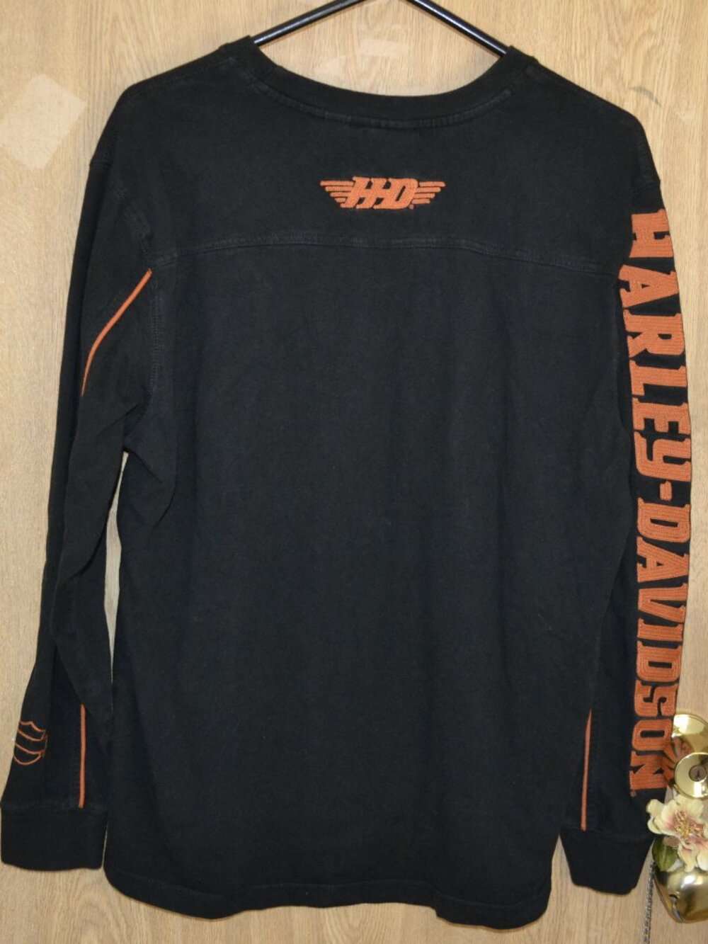 Harley Davidson Black Long Sleeve Cotton Shirt